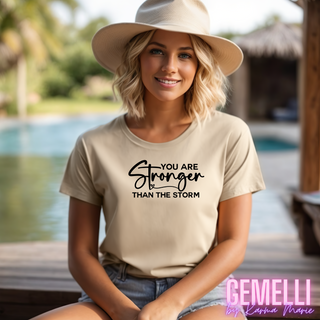 Gemelli's "You Are Stronger Than The Storm" Women's T-Shirt