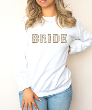 Chenille Letter Bride Sweatshirt