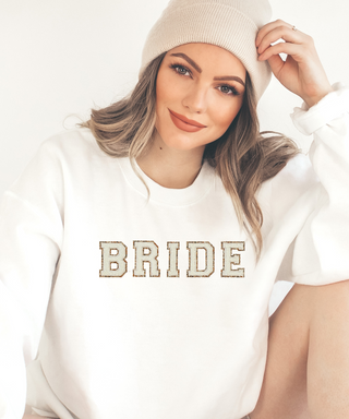 Chenille Letter Bride Sweatshirt