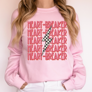 Gemelli's "Electric Heart Breaker" Pink Valentine's Day Sweatshirt