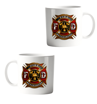 Fire Fighter Ceramic Mug, Bold and Vibrant Design, Great for Enjoying Your Favorite Beverages, Ideal Gift for Firefighting Fans