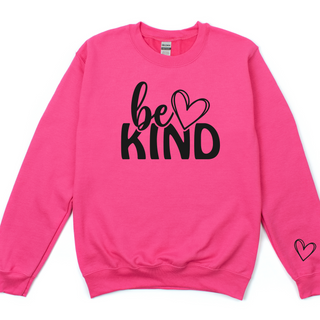 Gemelli's,"Be Kind" Valentine's Day,  Hot Pink Sweatshirt
