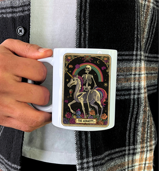 The Audacity Ceramic Mug, Whimsical Unicorn and Rainbow Coffee Cup for Daily Joy - Great Gift for Friends