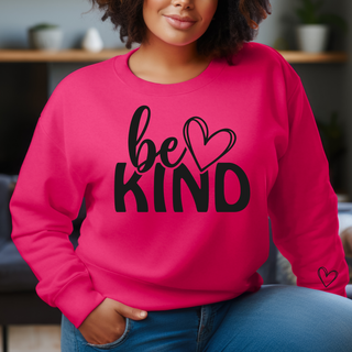 Gemelli's,"Be Kind" Valentine's Day,  Hot Pink Sweatshirt