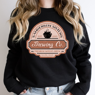 Gemelli Women's "Sander Sisters Brewing Company" Halloween Sweatshirt