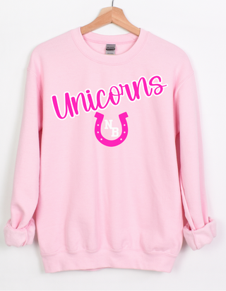 Gemelli Women's "Pink Unicorn" Spirit Sweatshirt