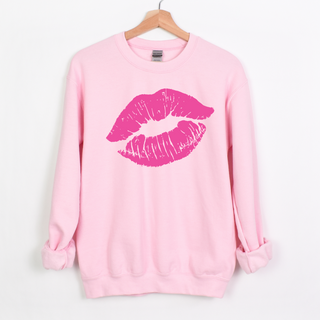 Gemelli's, "Kiss Me" Women's Valentines Day Sweatshirt