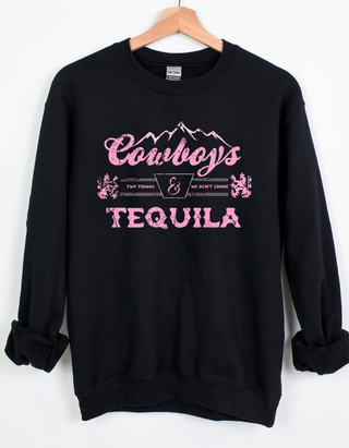 Gemelli's, "Cowboys & Tequila" Women's Sweatshirt
