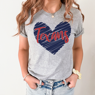 Gemell's " Texans Heart" Women's Graphic Tee
